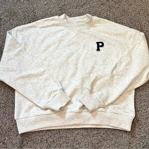 Women's Light Gray Crewneck Sweater